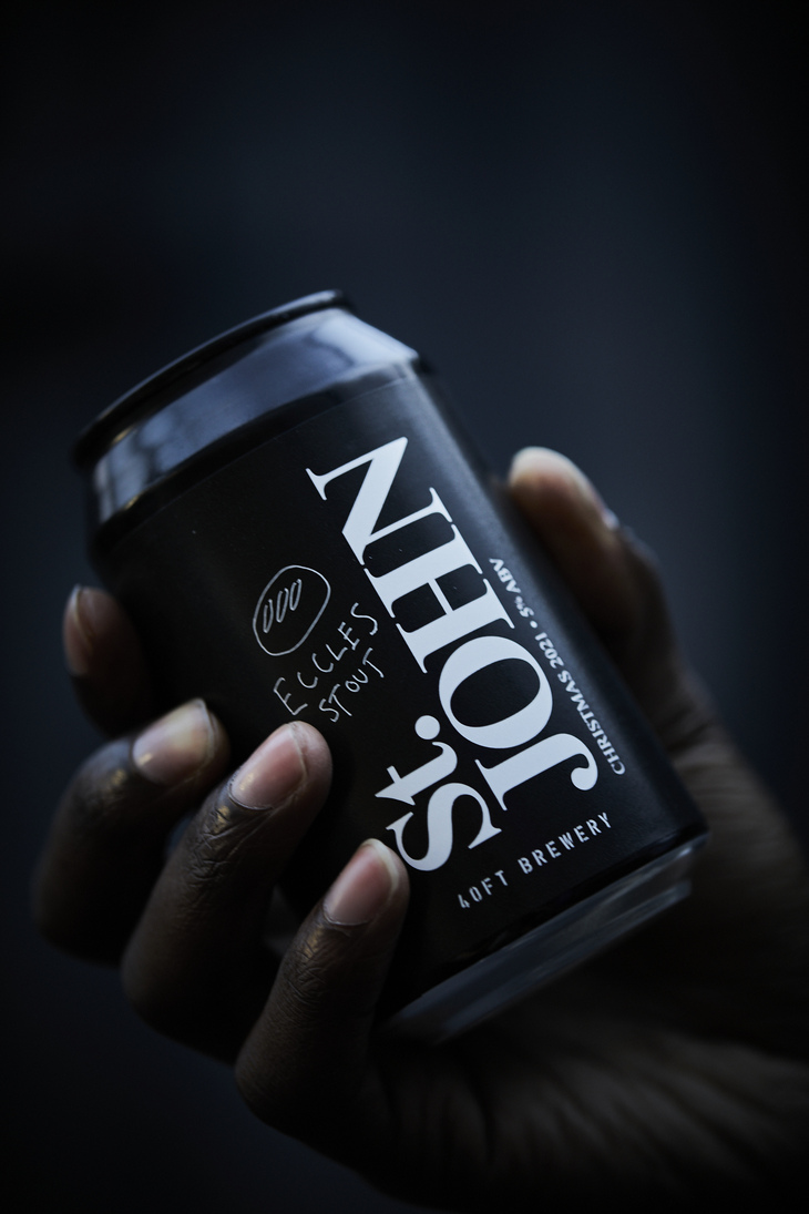 A can of Eccles Stout