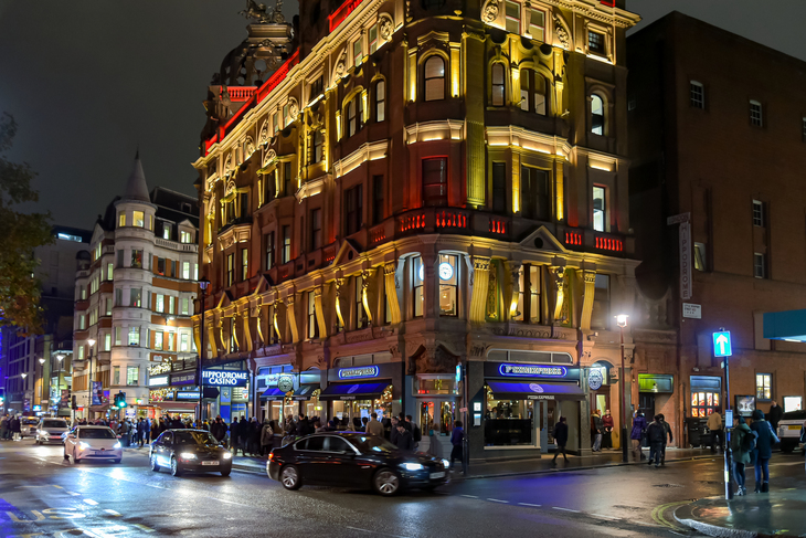 The exterior of the Hippodrome
