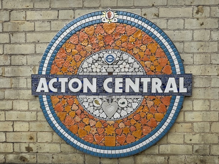 An acton Central mosaic roundel
