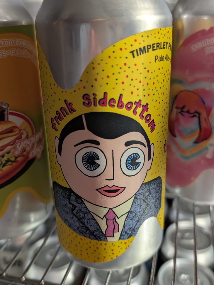 Best London pubs: a can of Frank Sidebottom beer