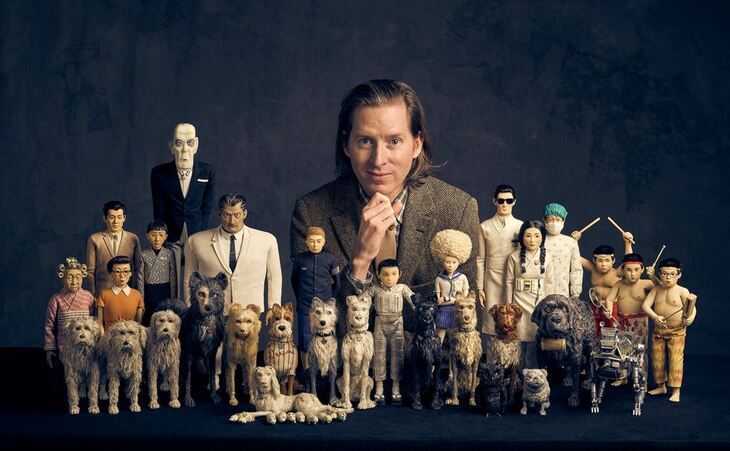 Wes Anderson with miniature models