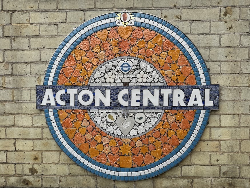 Acton Central mosaic roundel