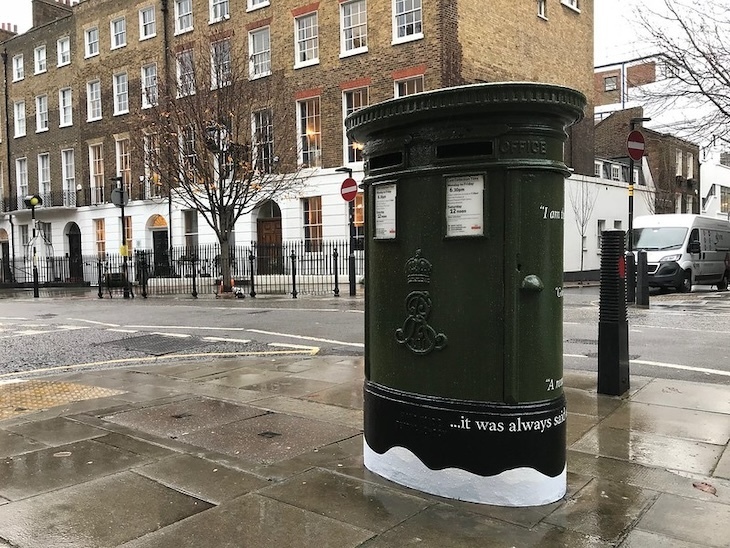 A charles dickens post box