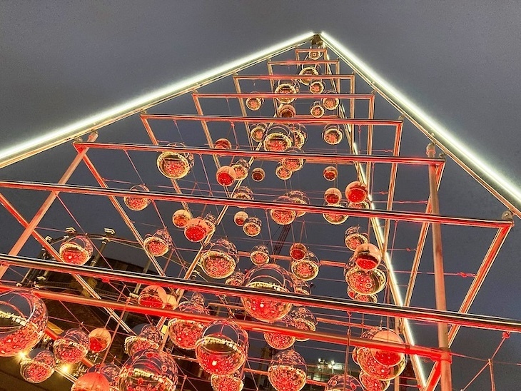 An unusual christmas tree in kings cross