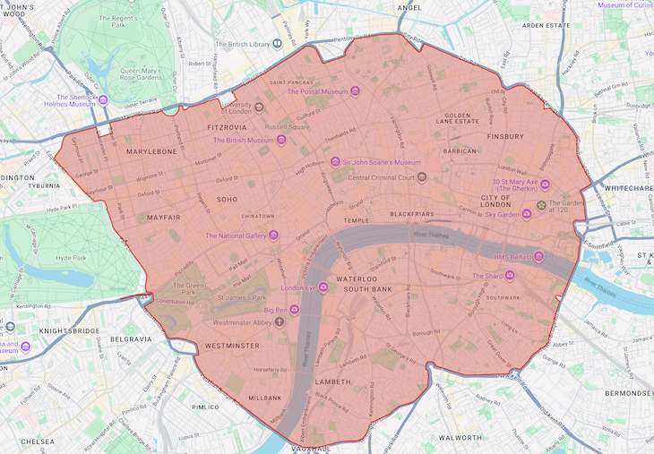 Congestion Charge zone