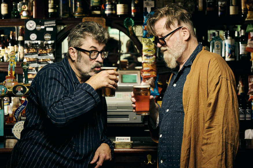 Two men at the bar