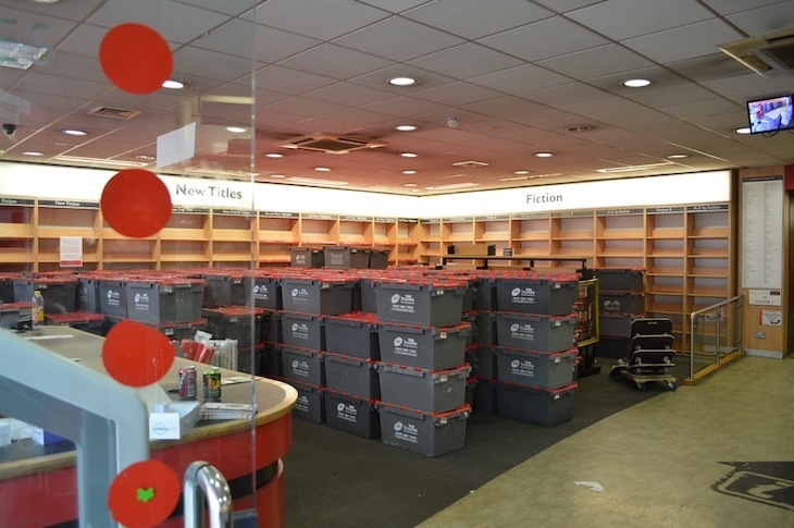 Inside the old Foyles as it was closing.