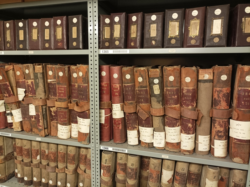 Old leather tomes