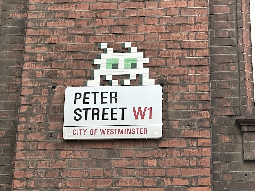 Invader on Peter Street