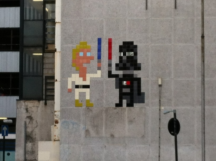 Invader Star Wars in Shoreditch