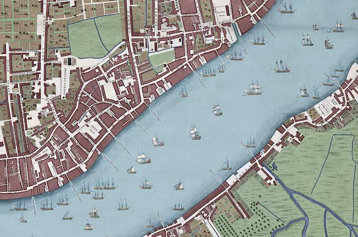 John Rocque map wapping