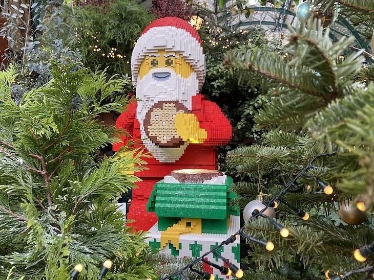 A Lego santa in covent garden
