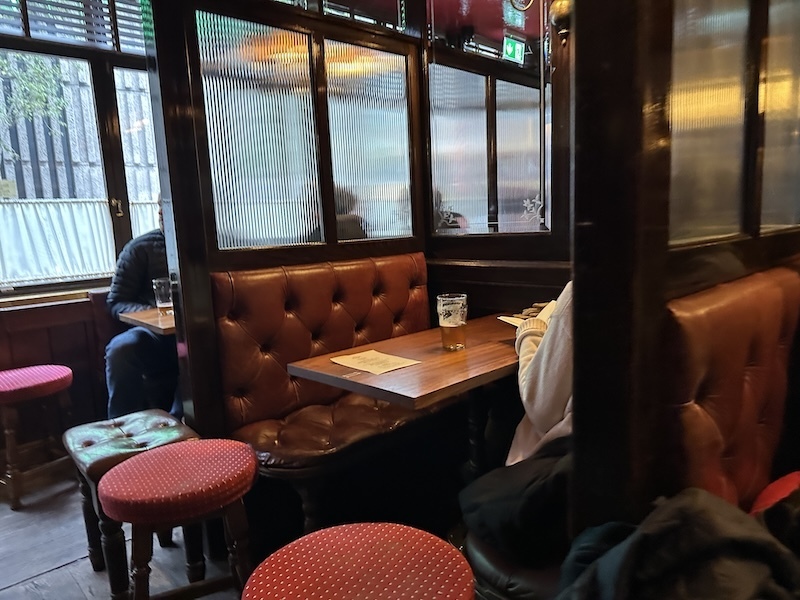 Booths at the Shaston arms