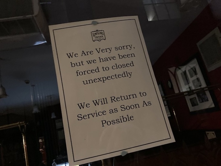 Simpson's closure notice