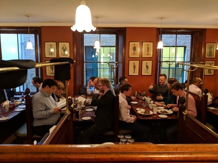 Inside Simpsons chophouse