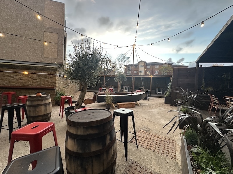 Beer Garden at the Black Eel