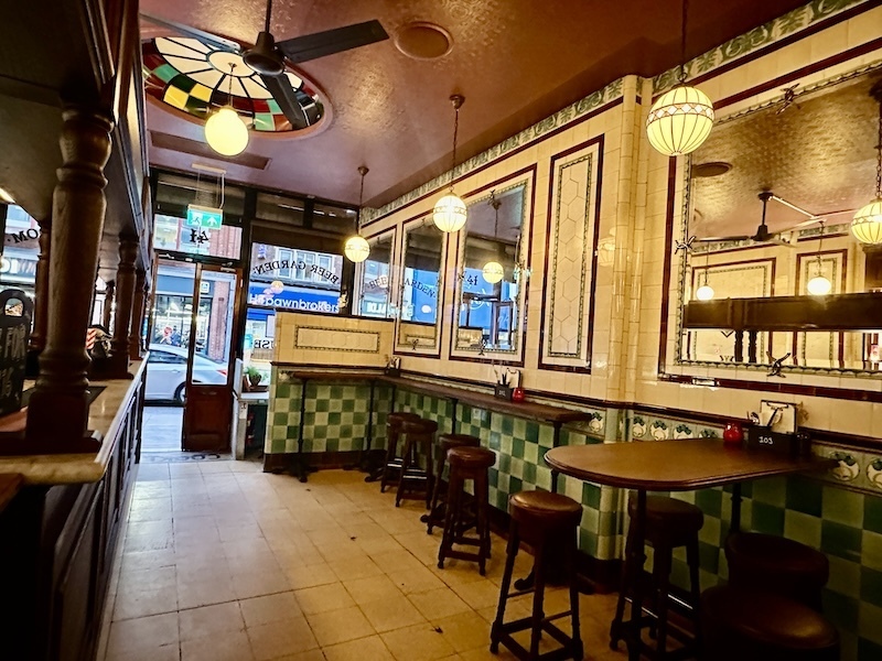Tiled interior of the Black Eel