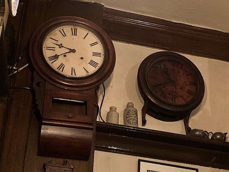 The Dolphin's haunted clock