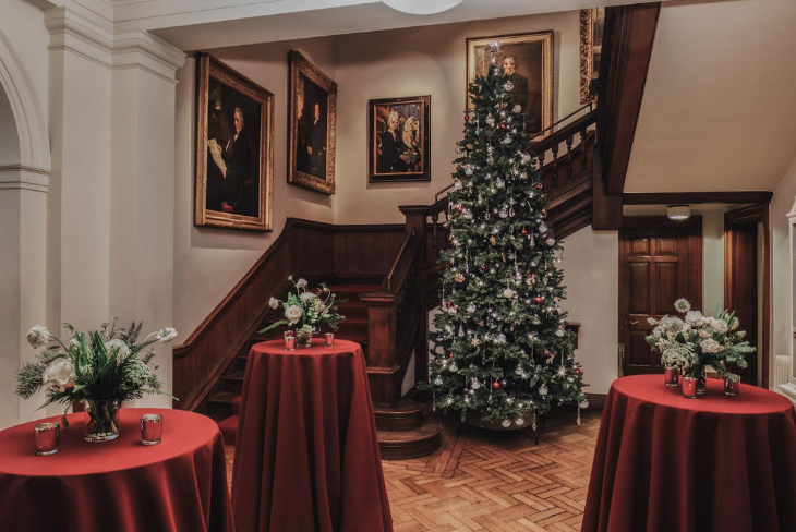 What's on in London today: the interior of the Foundling Museum dressed for Christmas