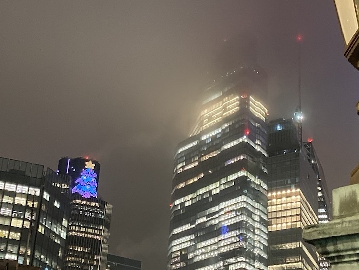 Tower 42 Christmas tree