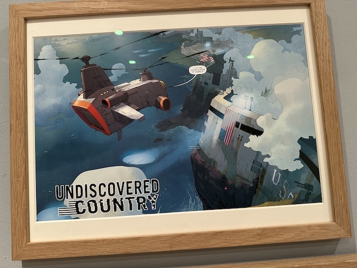 The future was then exhibition at the cartoon museum, undiscovered country