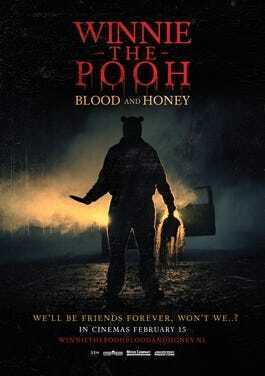 THe poster for winnie the pooh blood and honey