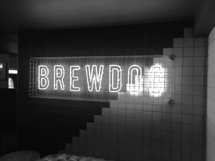 A Brewdog sign