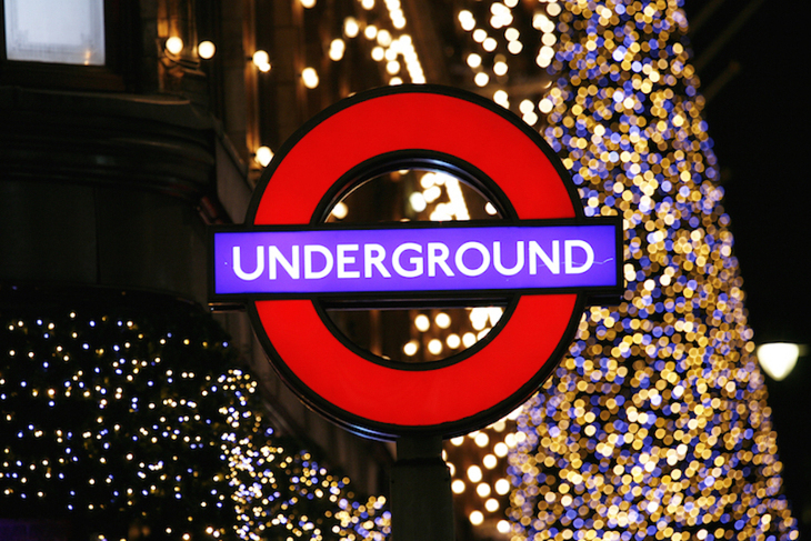 A Tube roundel and a Christmas tree