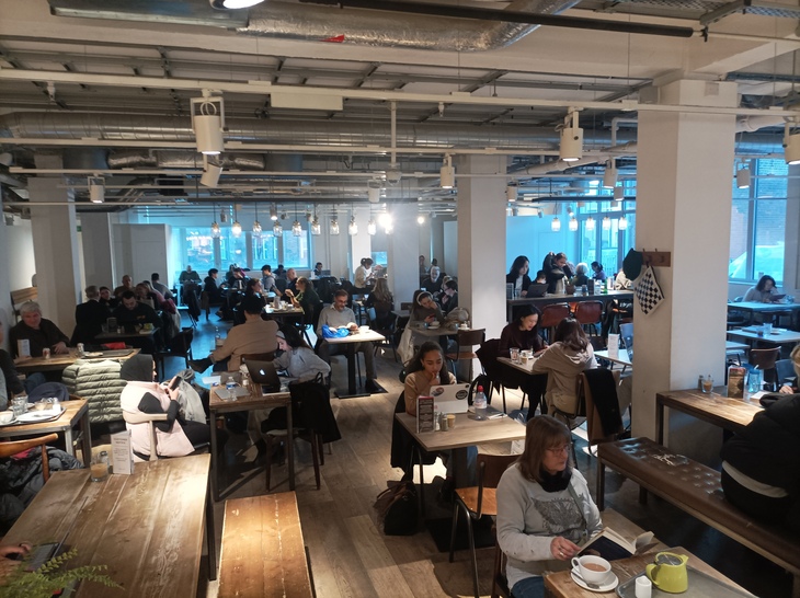 The cafe at Foyles