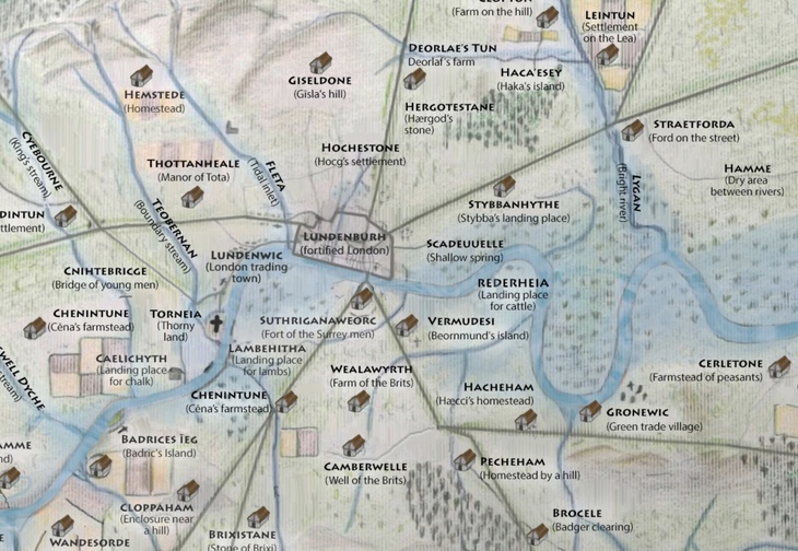An Anglo-Saxon map of London