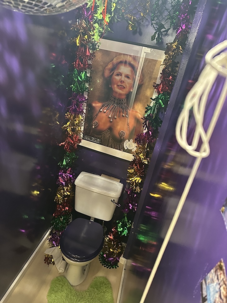 Margaret Thatcher in a revealing dress