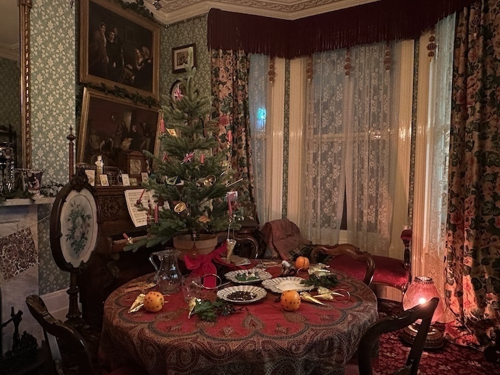 A Victorian Christmas scene