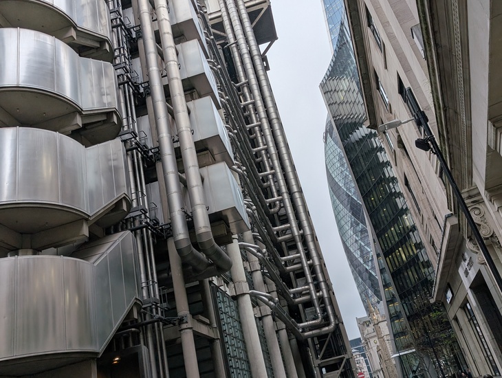 Lime Streets with the Lloyds Building