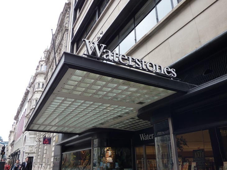 The entrance to Waterstones