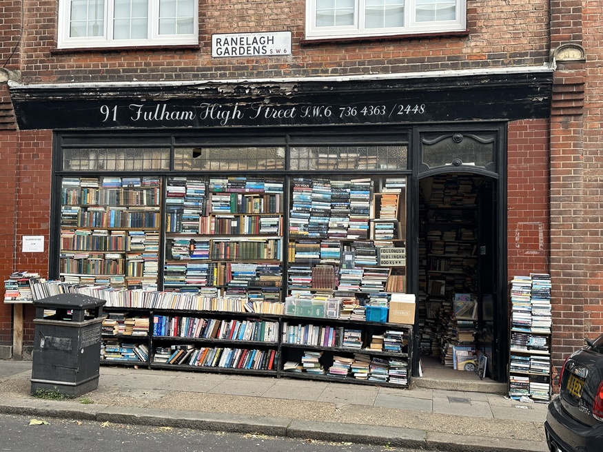 A bookshop crammed with books
