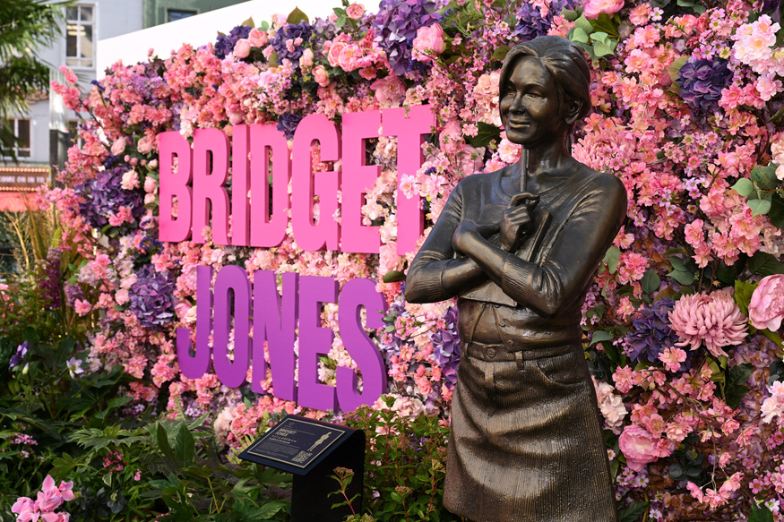 A Bridget Jones statue