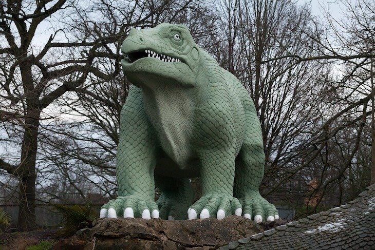 The iguanadon model in crystal palace park