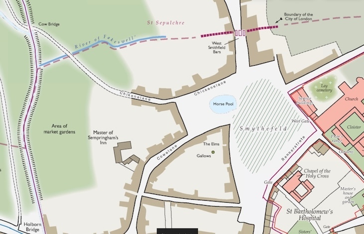 A map of old Smithfield