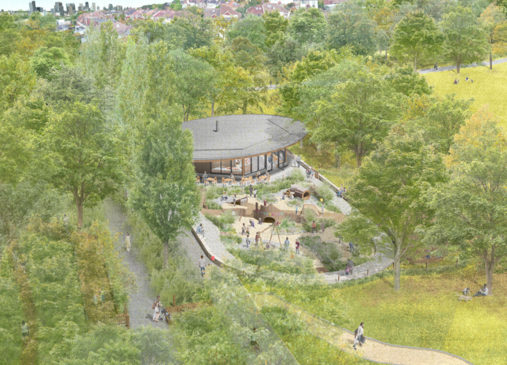 Things to look forward to in London in 2026: a mock-up of the new Kusuma Nature Play garden at the Horniman Museum