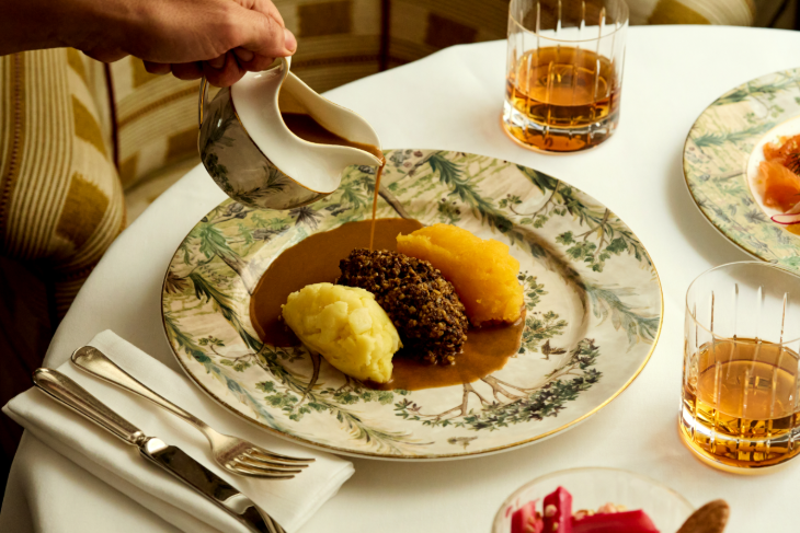 Where to celebrate Burns Night 2026 in London:  haggis, neeps and tatties plated up