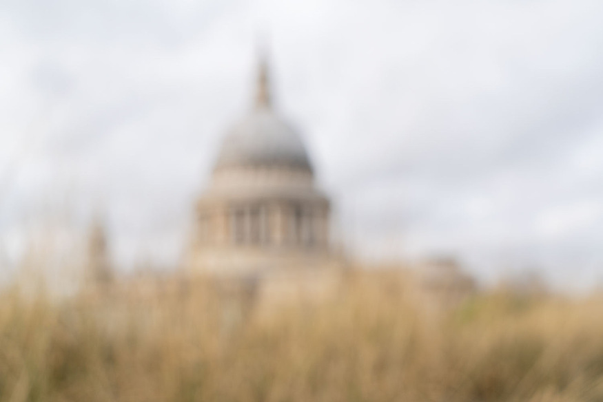A blurred St Paul's