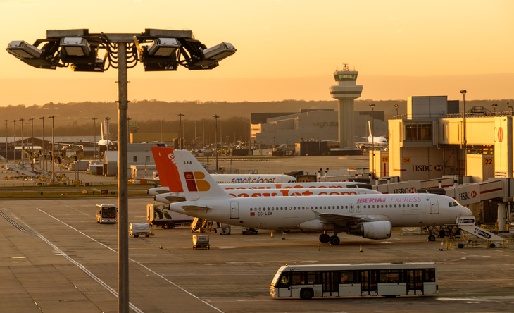 Planes at Gatwick