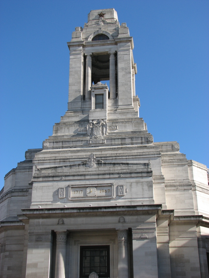Free museum London: the exterior of the freemason's museum