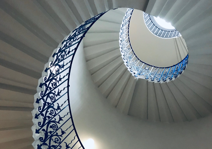 Free things to do in London: the spiral Tulip Staircase inside the Queen's House