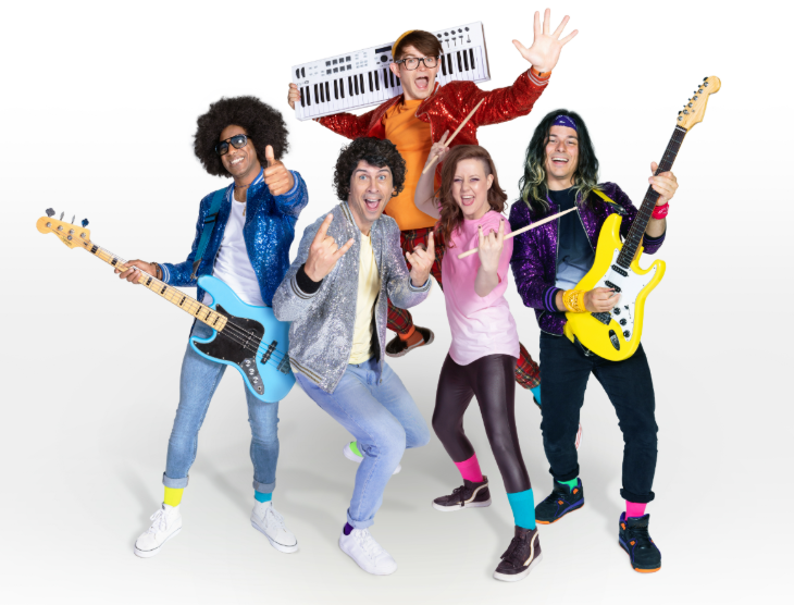 Top things to do in London in February 2026: five members of a band holding instruments and posing for the camera