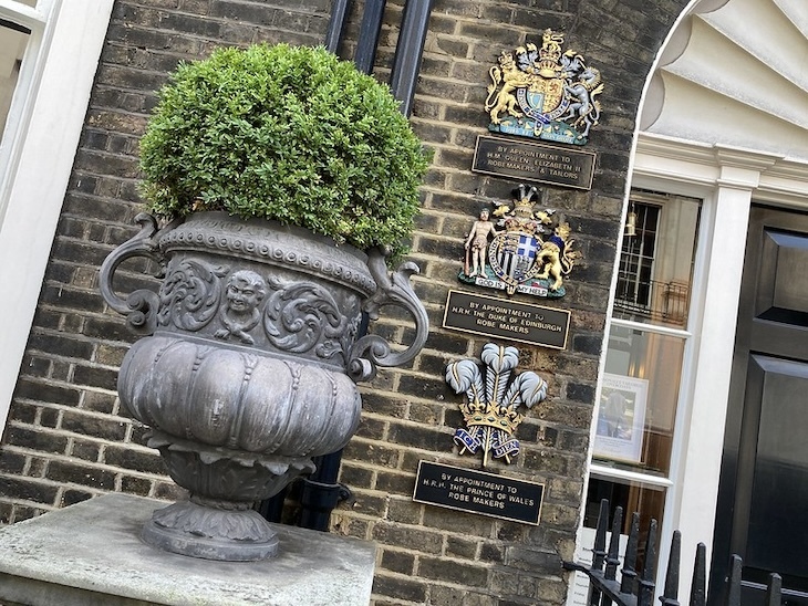 Royal Warrants in Mayfair, London