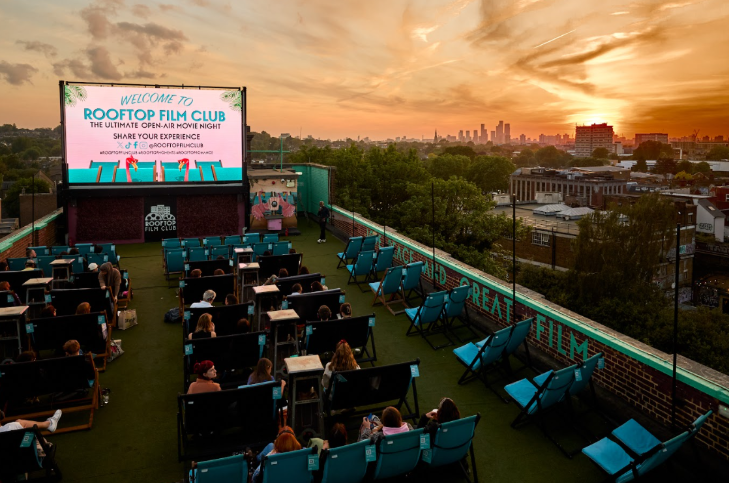 What's on in London in Spring 2026: an outdoor cinema on a rooftop overlooking London