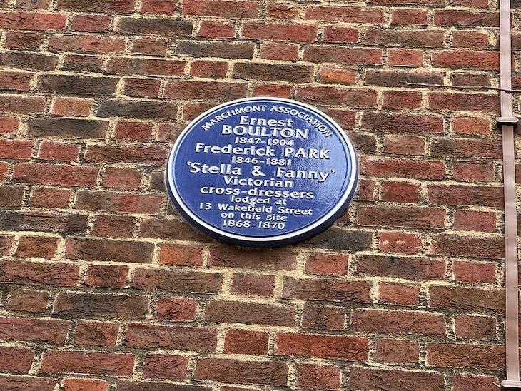 A plaque to Stella and Fanny