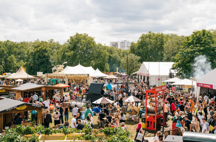 What's on in London Summer 2026: crowds at an open-air food festival in Regent's Park