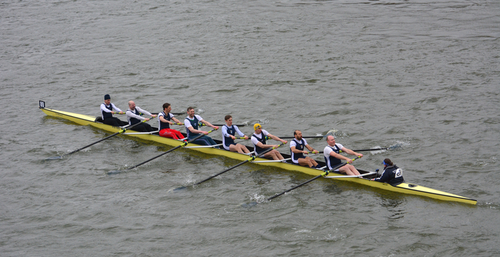 Rowers on the Thames